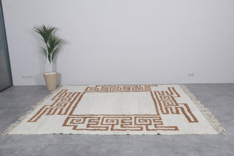 Handmade Berber Rug - 8.2 x 9.9 Ft | Tribal Design