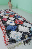 Boucherouite runner rug 2.7 X 7.5 Feet