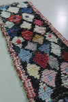 Boucherouite runner rug 2.7 X 7.5 Feet