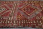 Moroccan Handmade Rug 5.5 x 11 Feet – Unique Berber Red Design