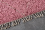 Beni ourain rug - Custom Moroccan area rug - Pink Morocco rug