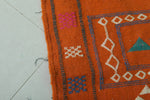 Orange Moroccan kilim 3 FT X 4.8 FT