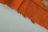 Orange Moroccan kilim 3 FT X 4.8 FT