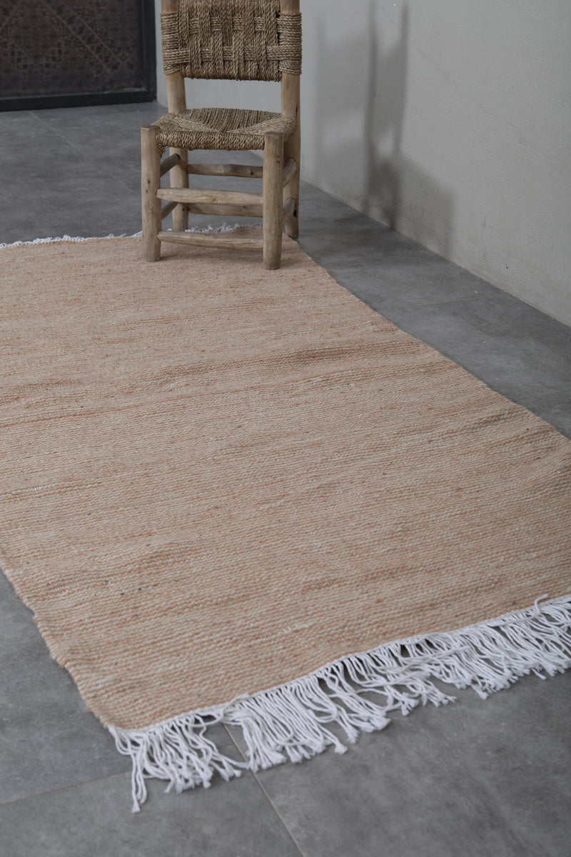 Handwoven Moroccan Rug - 3 X 6 Feet | Earthy Natural Design