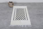 Moroccan handwoven kilim 1.9 FT X 4.1 FT