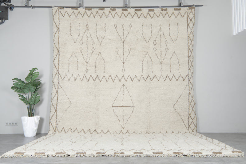 Beni ourain Moroccan rug - Custom rug - Handmade wool rug