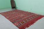 Handwoven kilim rug 4.4 ft x 7.1 ft