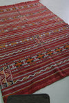 Handwoven kilim rug 4.4 ft x 7.1 ft