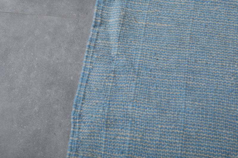 Sky Blue Moroccan Rug - 2.8 X 5.3 Feet | Handwoven Charm