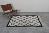 moroccan beni ourain rug 3.1 X 4.9 Feet - handmade rug