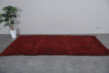 Moroccan Red Rug 4.6 X 9.8 Feet – Plush Handwoven Elegance