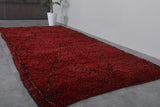 Moroccan Red Rug 4.6 X 9.8 Feet – Plush Handwoven Elegance