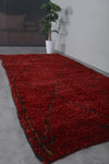 Moroccan Red Rug 4.6 X 9.8 Feet – Plush Handwoven Elegance