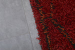 Moroccan Red Rug 4.6 X 9.8 Feet – Plush Handwoven Elegance