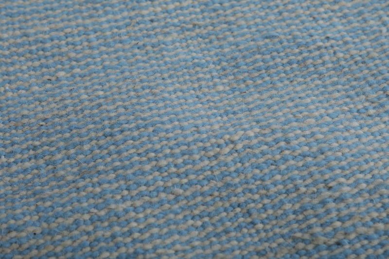 Sky Blue Moroccan Rug - 3.1 X 5.1 Feet | Handwoven Elegance