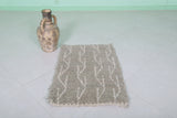 Beni Ourain Rug - Handwoven 2 x 3 Feet | Moroccan Wool Accent