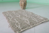 Beni Ourain Rug - Handwoven 2 x 3 Feet | Moroccan Wool Accent