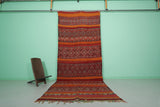 Hand woven Hallway Moroccan Kilim 5.2 FT X 13.3 FT