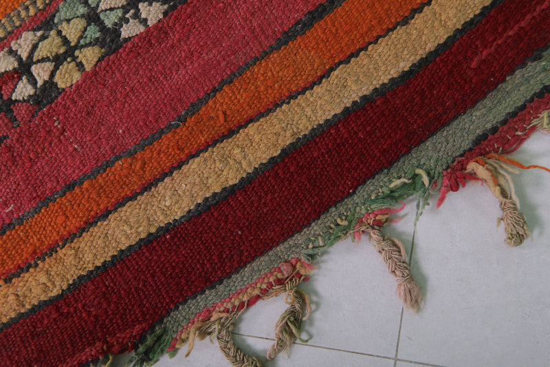 Handwoven Hallway Moroccan Kilim - 5.2 FT X 13.3 FT