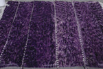 Handmade rug 4.6 x 6.3 Feet - purple wool rug