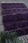 Handmade rug 4.6 x 6.3 Feet - purple wool rug