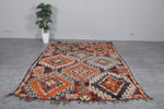 Vintage Moroccan Rug 6.3 x 9.8 Feet – Handmade Wool Carpet