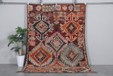 Vintage Moroccan Rug 6.3 x 9.8 Feet – Handmade Wool Carpet