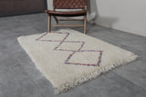 Berber Area Rug 3 x 4.3 ft Multicolored Rug