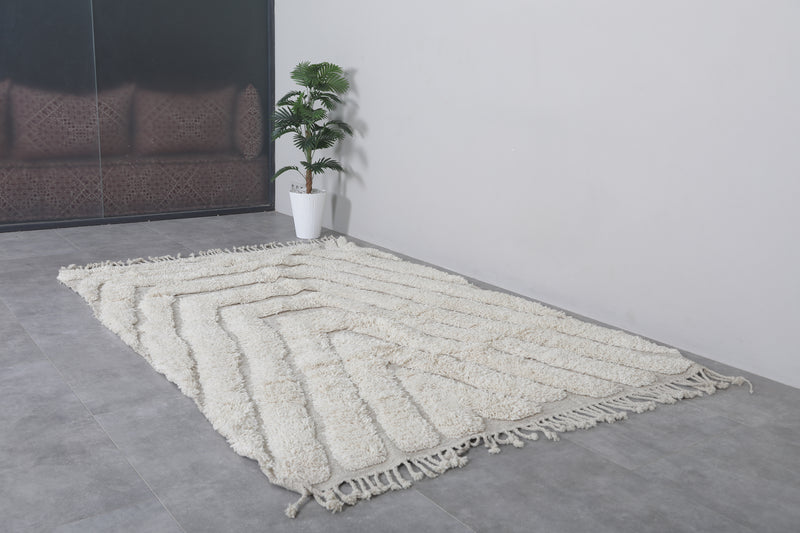 Beni Ourain Rug - 6 FT X 9 FT | Handwoven Moroccan Wool