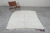 Handmade berber rug 5.4 X 6.3 Feet - minimalist design