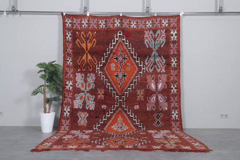 Moroccan vintage rug 7 X 11 Feet