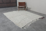 Handmade berber rug 5.4 X 6.3 Feet - minimalist design