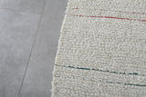 Handmade berber rug 5.4 X 6.3 Feet - minimalist design