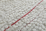 Handmade berber rug 5.4 X 6.3 Feet - minimalist design