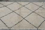 Handmade rug 3 x 4.8 Feet - beige beni ourain rug