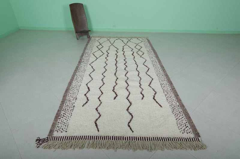 Moroccan Runner Rug - Handwoven 5.3 x 10.3 Feet | Elegant Berber Design