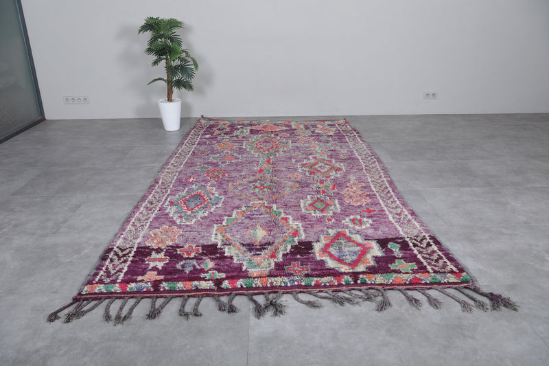 Boujaad Moroccan Rug 6.2 x 10.9 Feet – Handwoven Wool Vintage Carpet