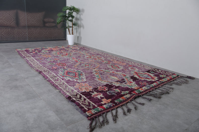 Boujaad Moroccan Rug 6.2 x 10.9 Feet – Handwoven Wool Vintage Carpet