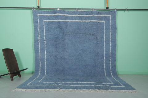 Blue Moroccan rug 8.2 X 9.8 Feet