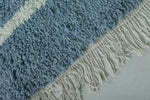 Blue Moroccan Rug - 8.2 x 9.8 ft | Handwoven Modern Design