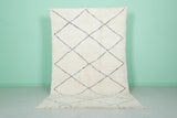 Diamond Moroccan Rug - 5 x 8.1 Feet | Handcrafted Wool Elegance