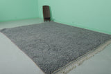 Grey Handmade Moroccan rug  8.3 ft x 10.2 ft