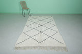 Diamond Moroccan Rug - 4.8 x 7.9 Feet | Handwoven Wool Elegance - Beni ourain rugs