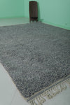 Grey Handmade Moroccan rug  8.3 ft x 10.2 ft