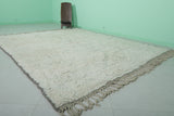 Handwoven Moroccan Rug 7.9 FT × 9.8 FT - Minimalist Artisan Style