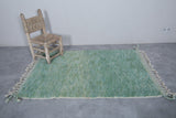 Green Moroccan rug Green 3.2 X 4.9 Feet