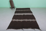 Brown Handwoven kilim 4.8 FT X 9.8 FT