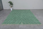 Handmade Green berber rug - Custom moroccan rug - wool rug