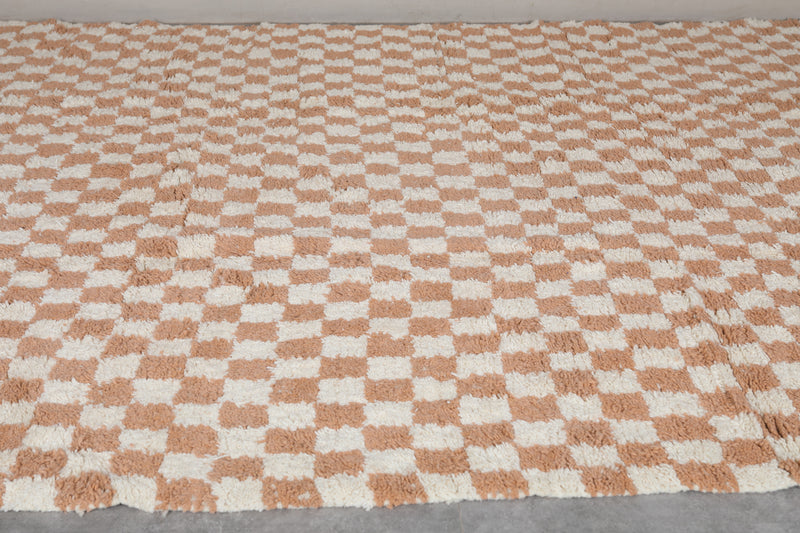 Beni Ourain Moroccan Rug - 8.5 x 11.8 ft | Handwoven Checkered Charm