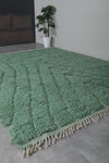 Handmade Green berber rug - Custom moroccan rug - wool rug